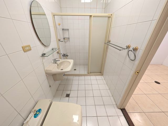 Restroom inside a partitioned room, Alliance Park, Zone B, Floor 2